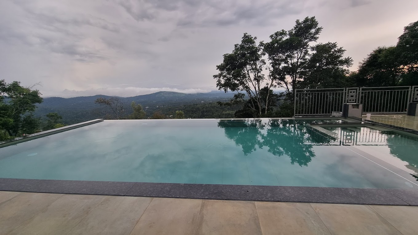 munnar mountain escape infinity pool view