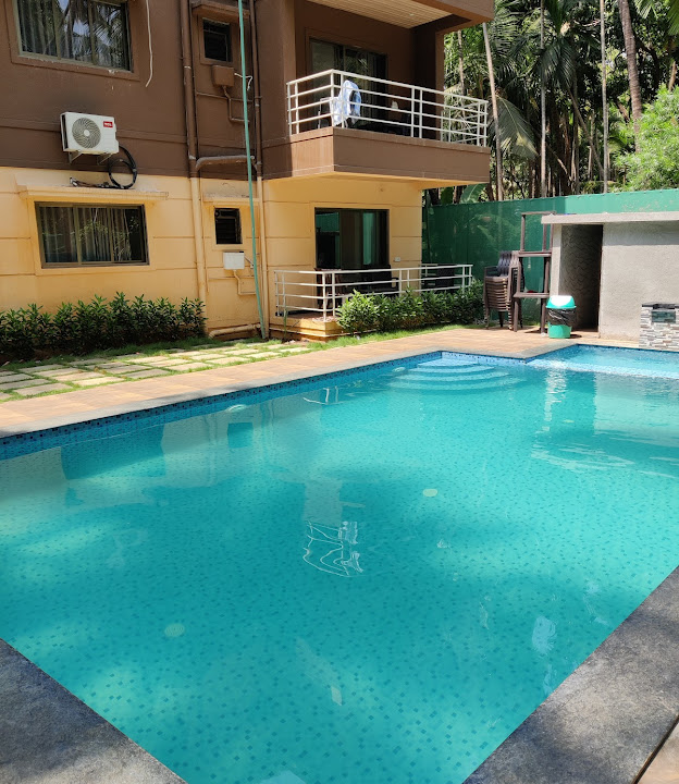 alibaug nature cottage: pool view