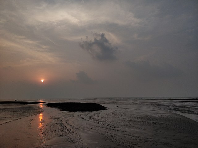 Ladgar beach at sunset