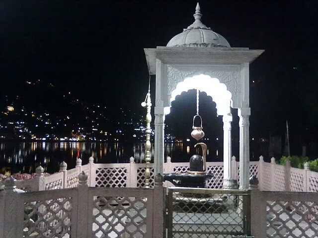 Naina Devi Temple- lake from the temple