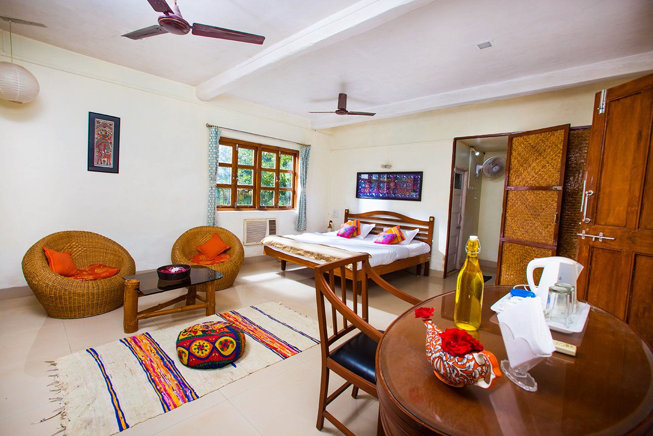 Resorts in konkan, maharashtra- the cottage homestay bedroom view