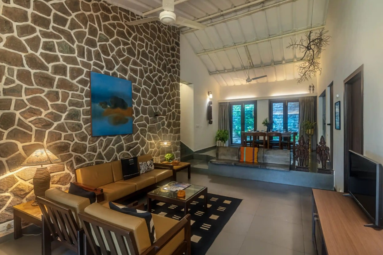 2bhk villa with private pool in lonavala- dining area view