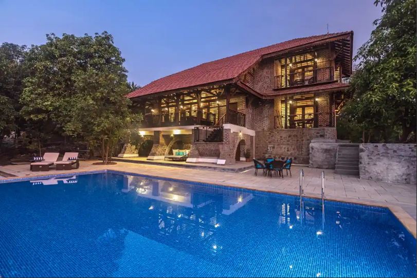 Villas With Private Pool Near Mumbai: Eco Escape By The River property view