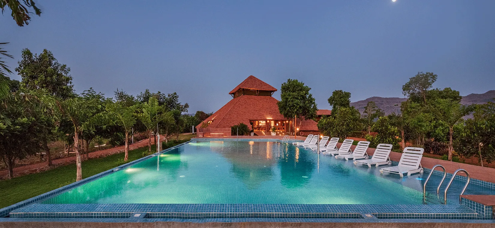 resort in mulshi with a private pool