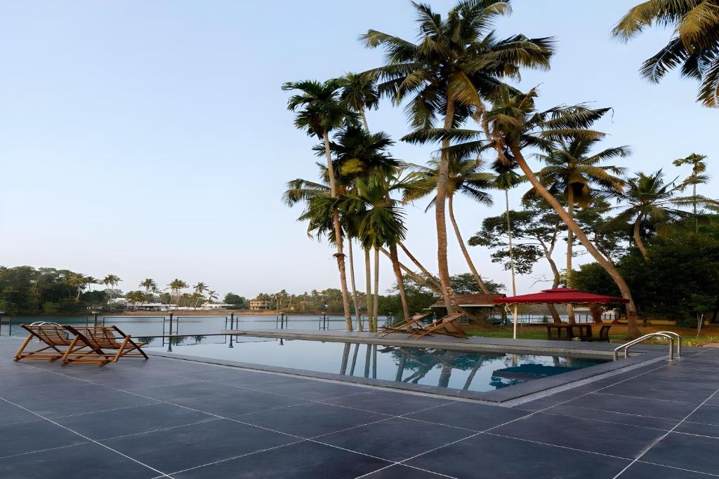 Yoga retreats in Kerala- Wellness Ayurveda Retreat swimming pool view