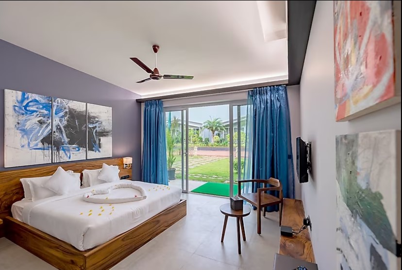 karjat hill view resort bedroom