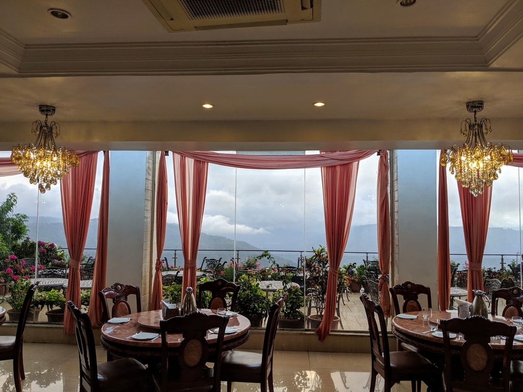 luxury hill getaway restaurant view