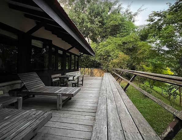 the mudigeri hideaway lounging area view