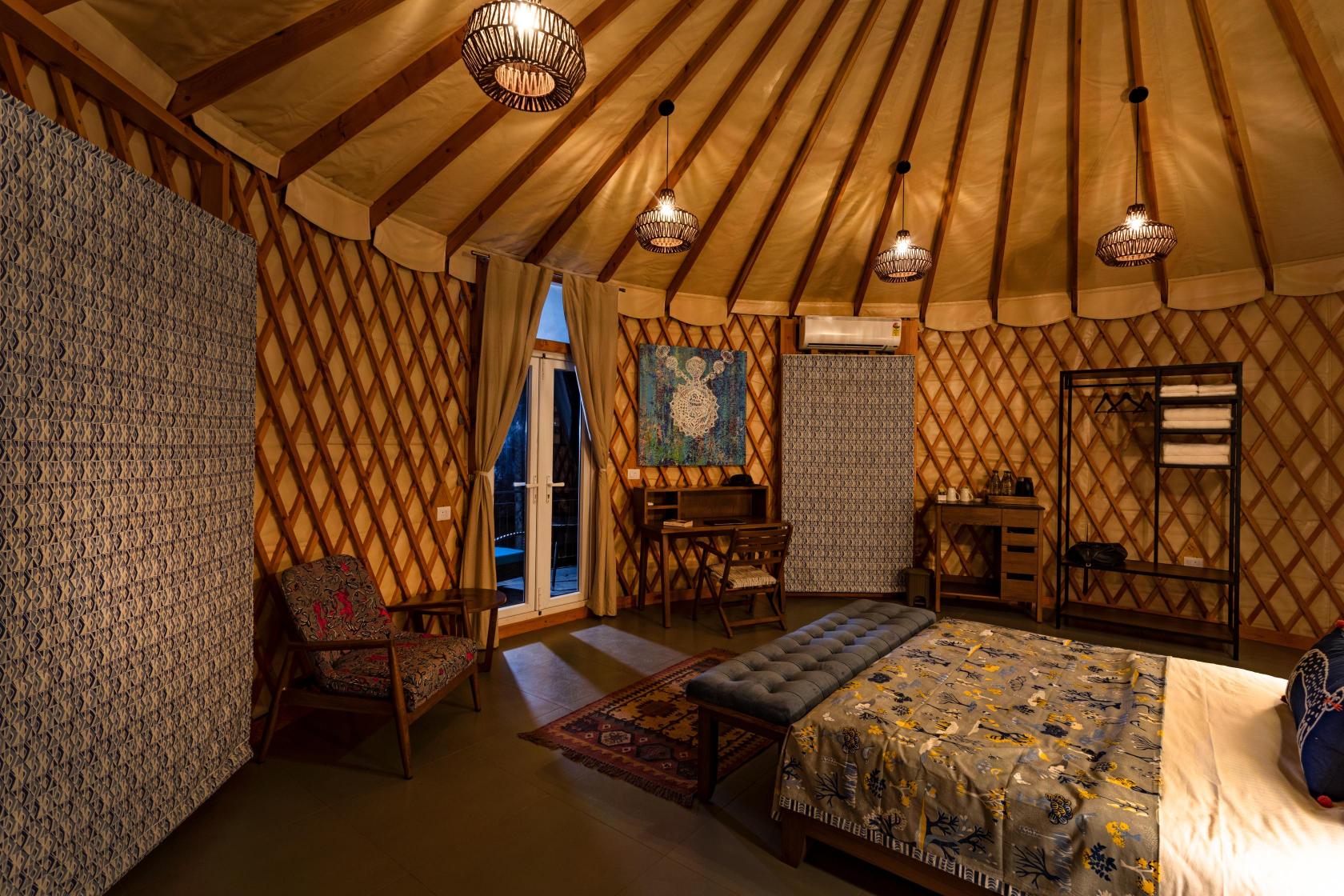 Resorts For Corporate Outing Near Bangalore: the nagarahole nature lodge bedroom view