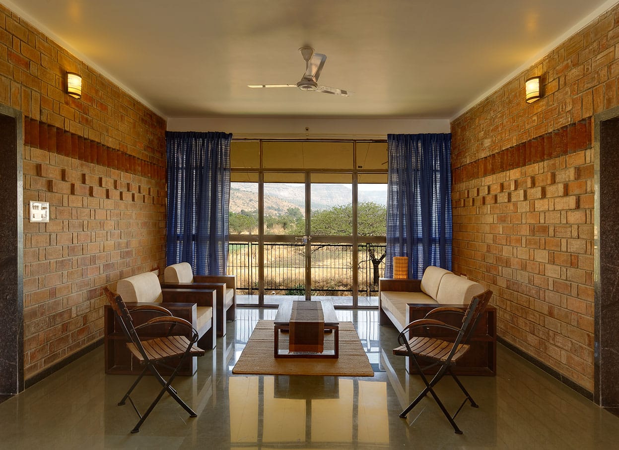 spa resorts in maharashtra: Nature Wellness Retreat lounge view