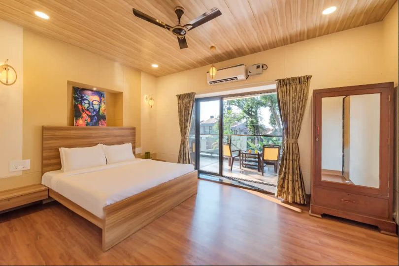 Panchgani Nature Escape bedroom view