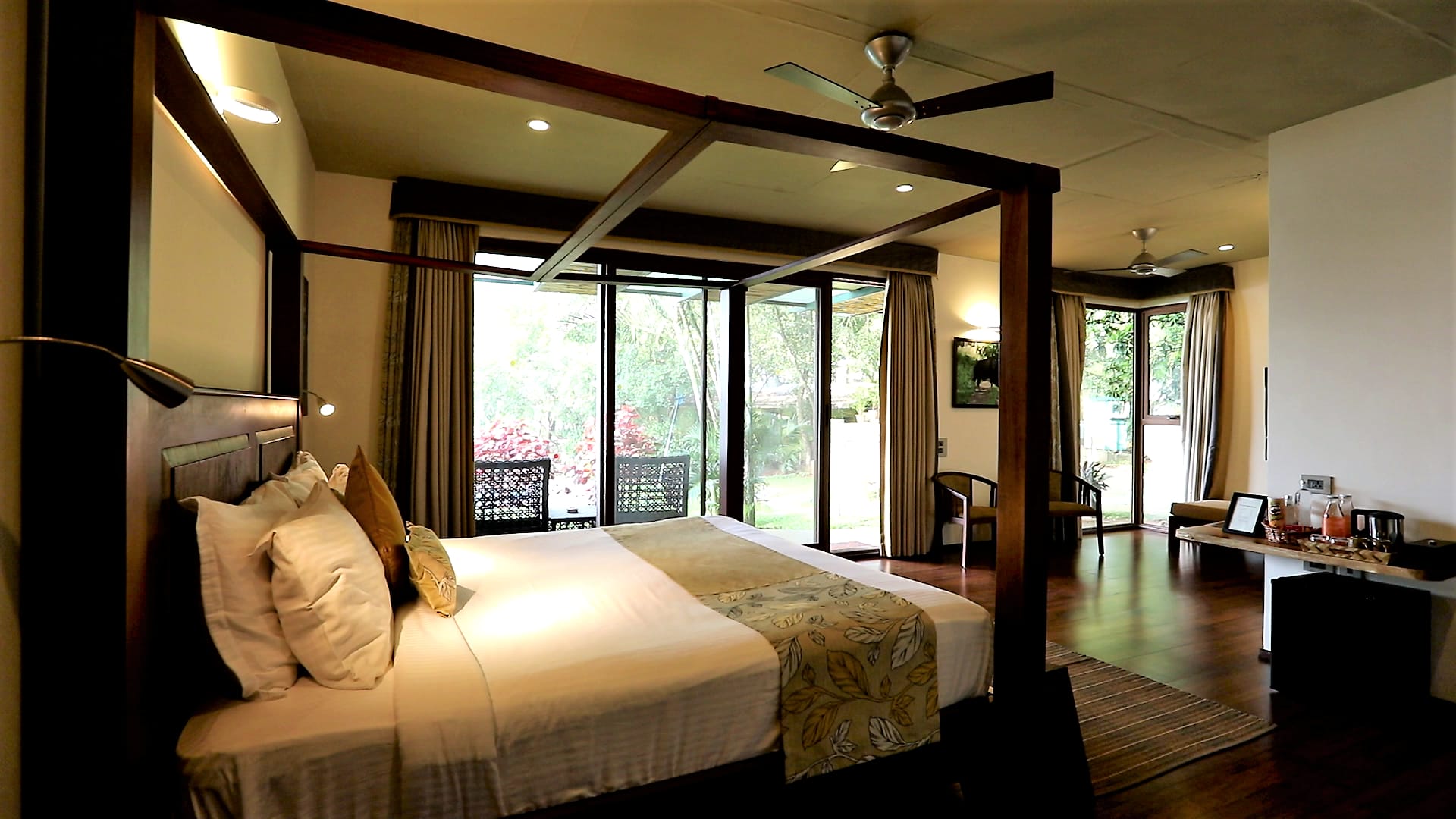 Weekend getaways from Bangalore within 200 km-Riverfront Family Resort bedroom view