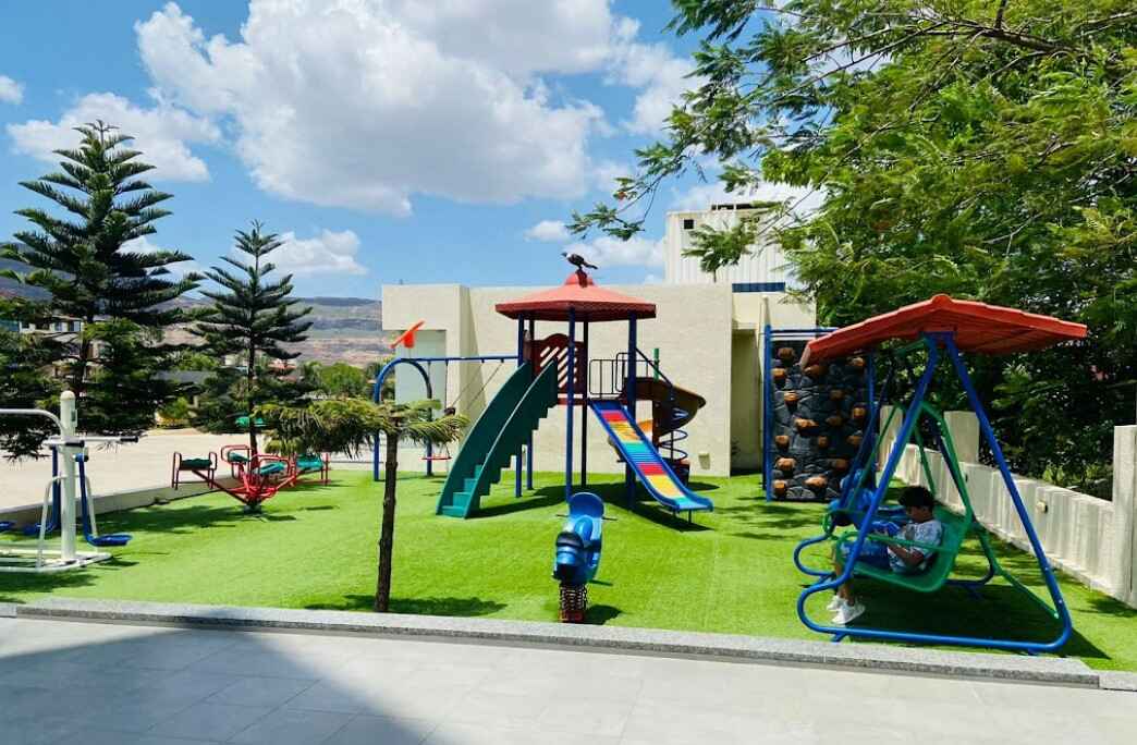 resorts near mumbai with kids play area: Sahyadri Rakabi Retreat kids playground view