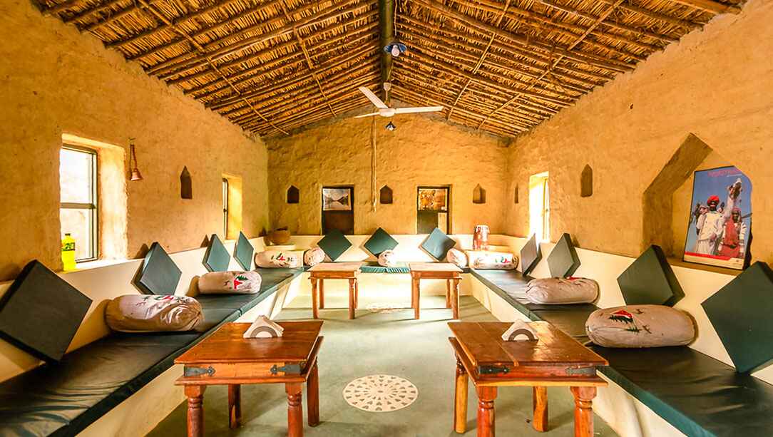 sariska camp best jungle resorts in india lounge view