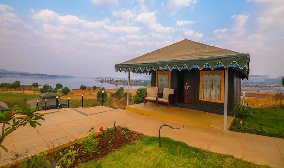 unexplored places near mumbai: Scenic Mountain Resort With A Lake property and lake view