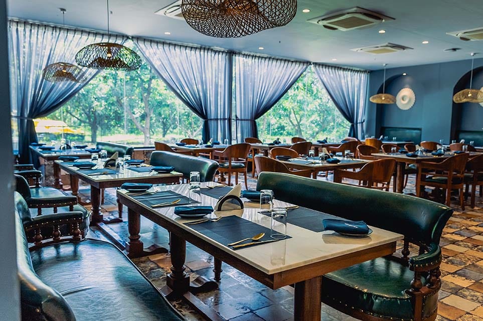 Dining area at the Luxury Plantation Stay in Kharivali