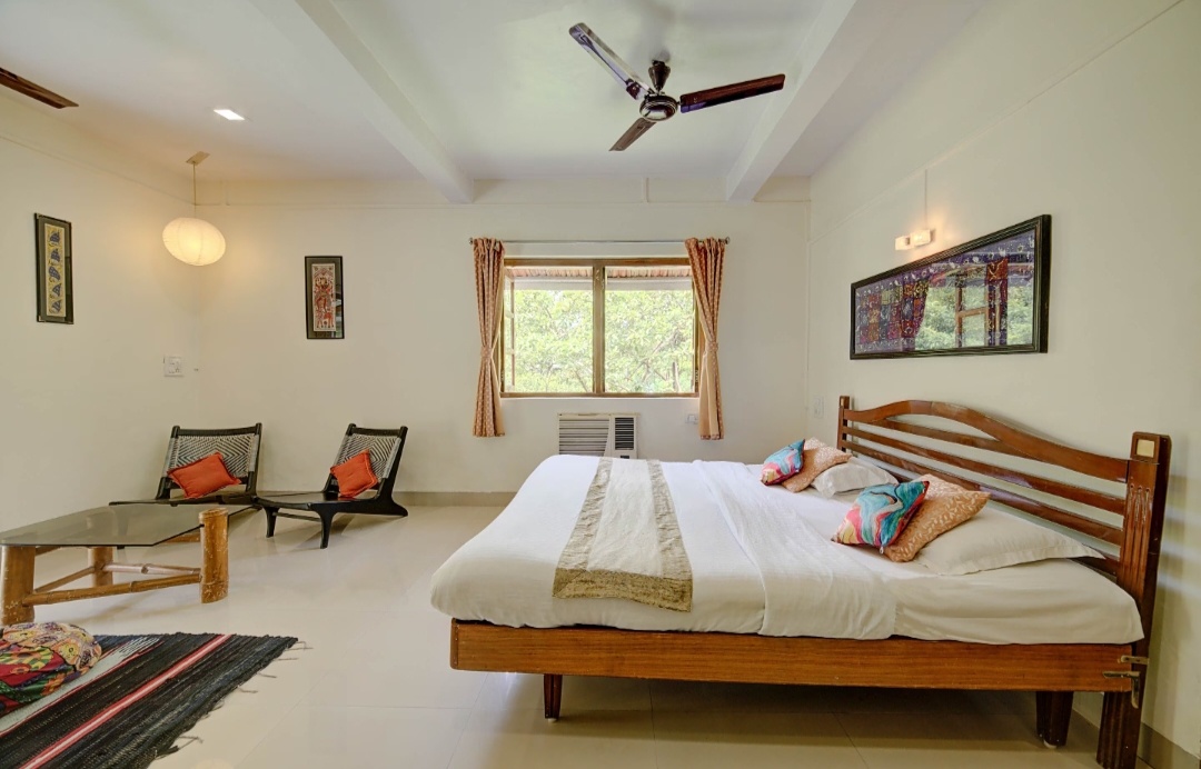 Beautiful room at the Cottage Homestay at Alibaug, the perfect resort resort with bathtub amenities