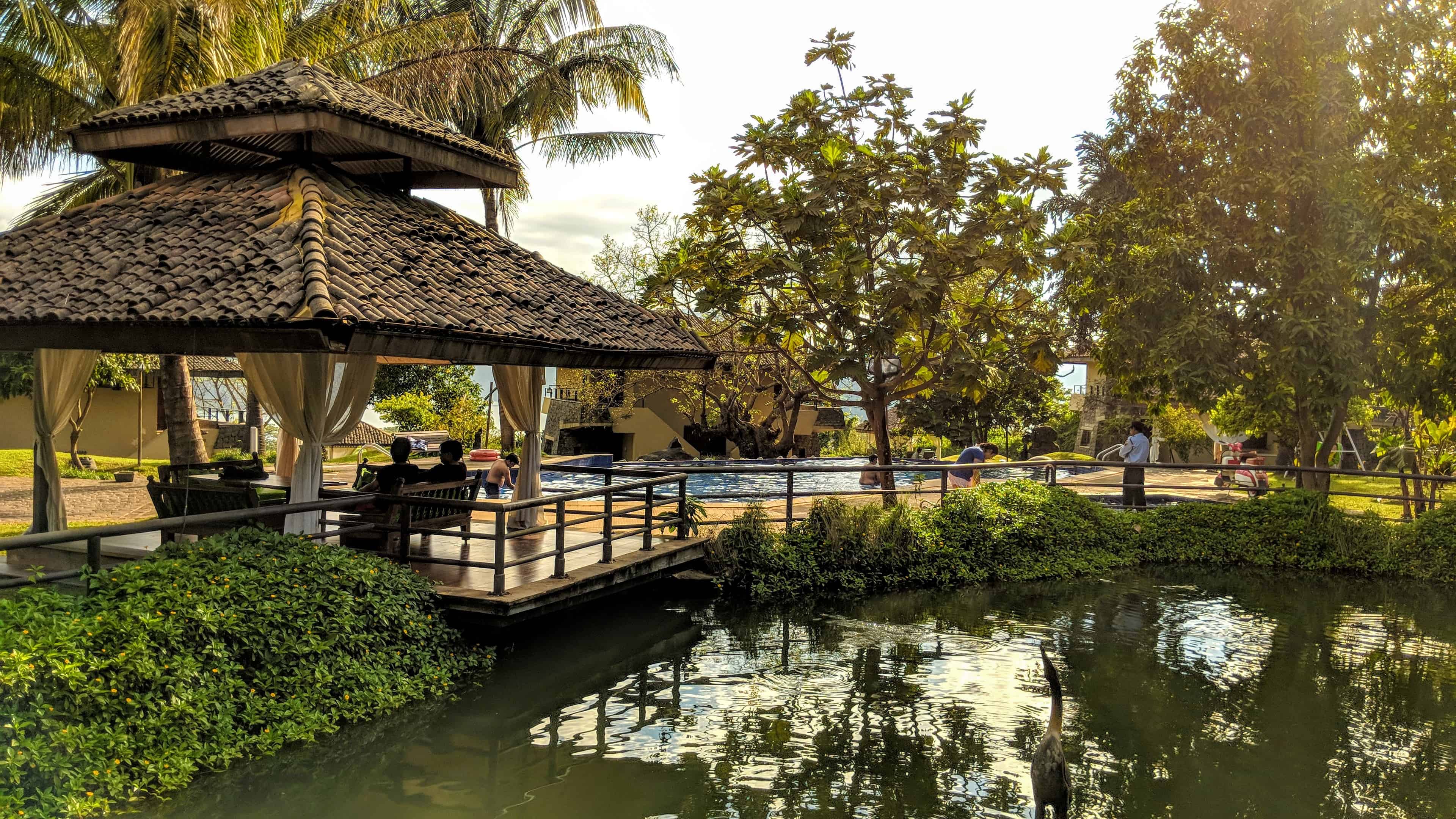 Outdoor sitting areas at the Mountain Resort In Mulshi