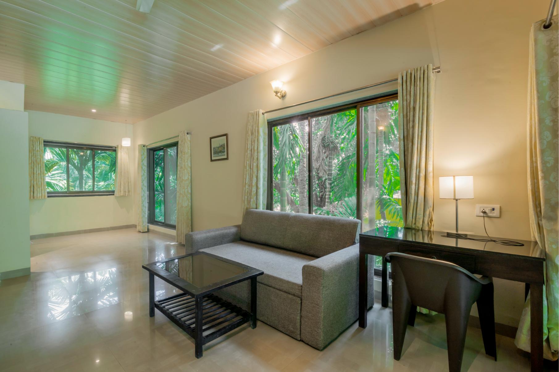 Alibaug forest escape-living room