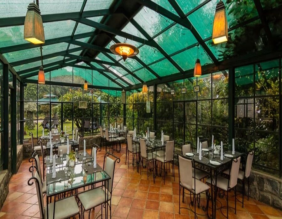 Glass House Restaurant at the Clifftop Stay, Ooty