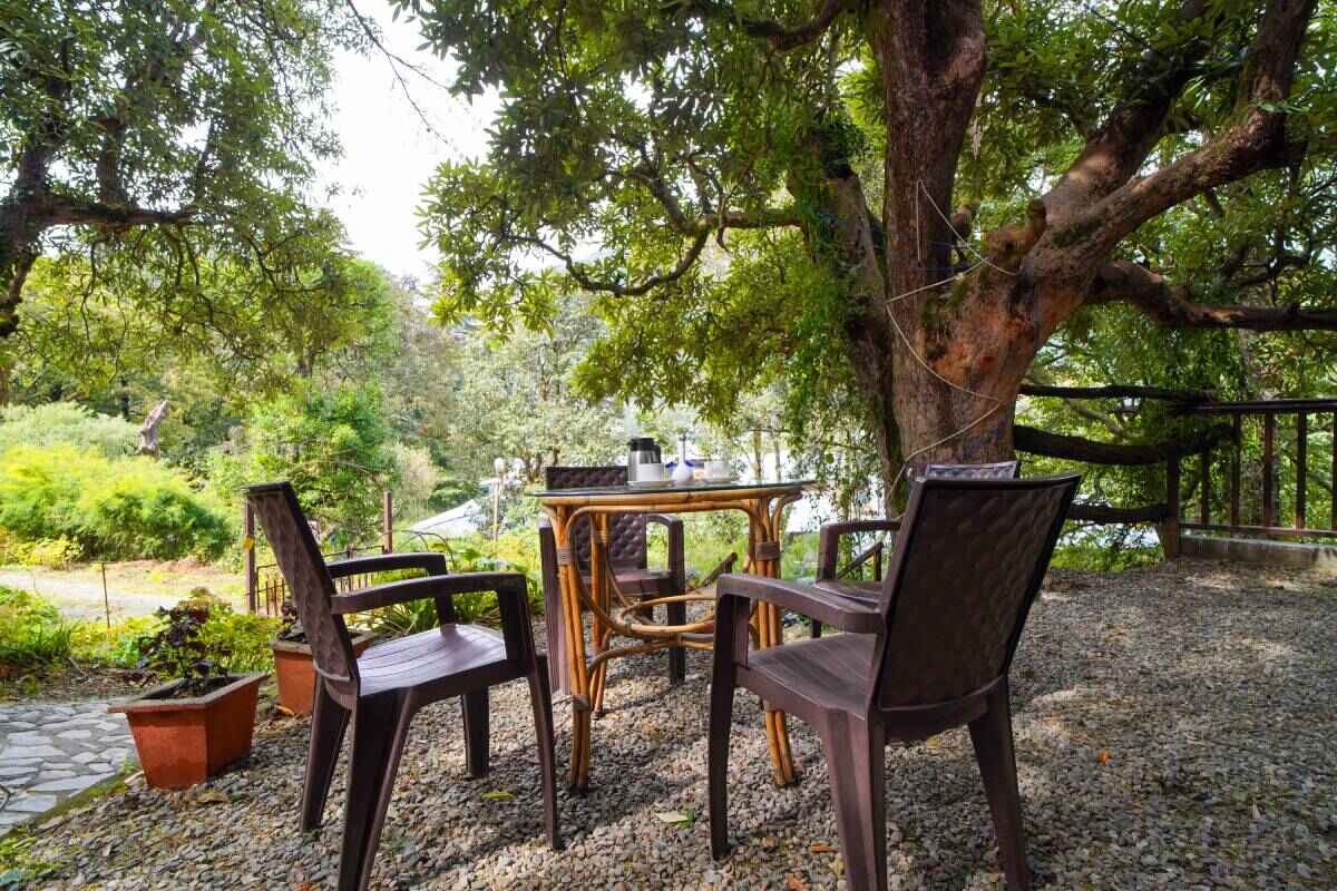 Homestay near Uttarakhand-The Nainital Nature Escape outside seating arrangements