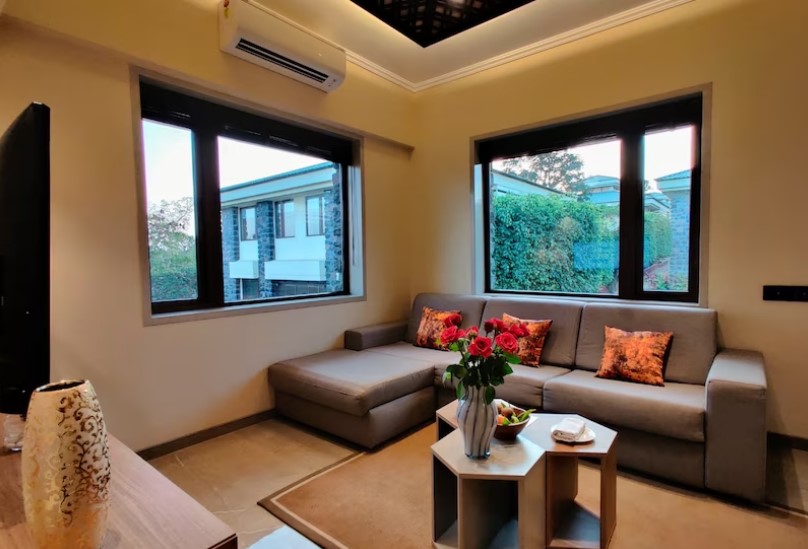 wellness resort in lonavala-living space