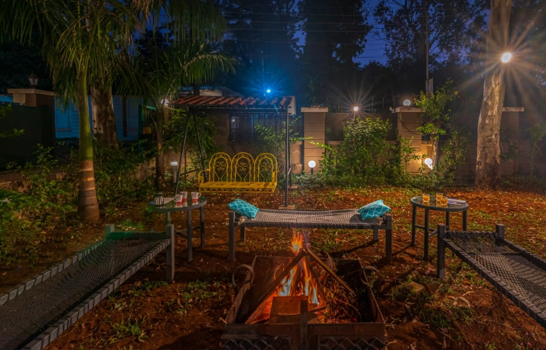 4BHK villa in Panchgani-campfire