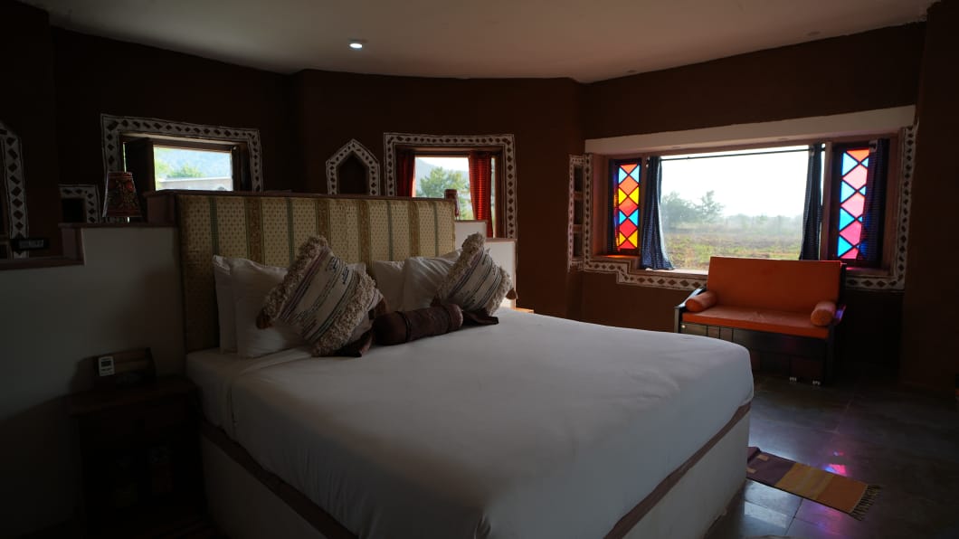 Village retreat in Sariska-bedroom view