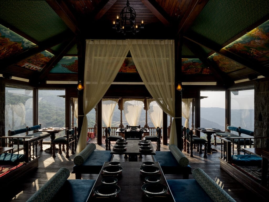 Spacious Restaurant at The Maratha Heritage Property, one of the best resorts in Lonavala for a destination wedding