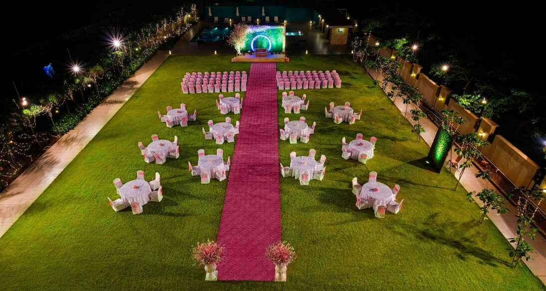 extravagant outdoor event area at the Lonavala Resort