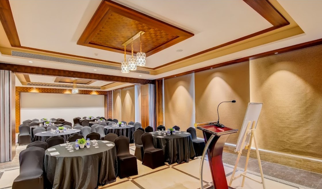 event hall at the Lonavala Resort, one of the best resorts in Lonavala for a corporate outing 