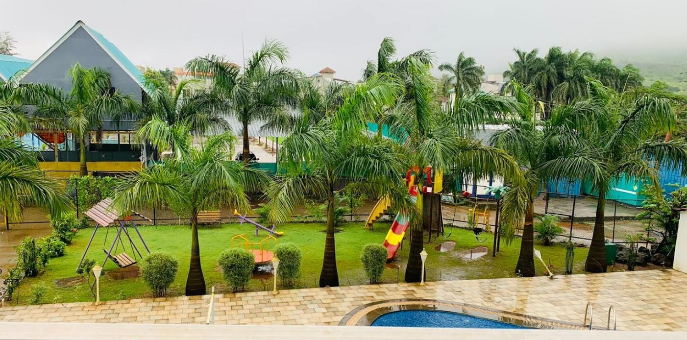 outdoor play area at the Serene Escapade Retreat