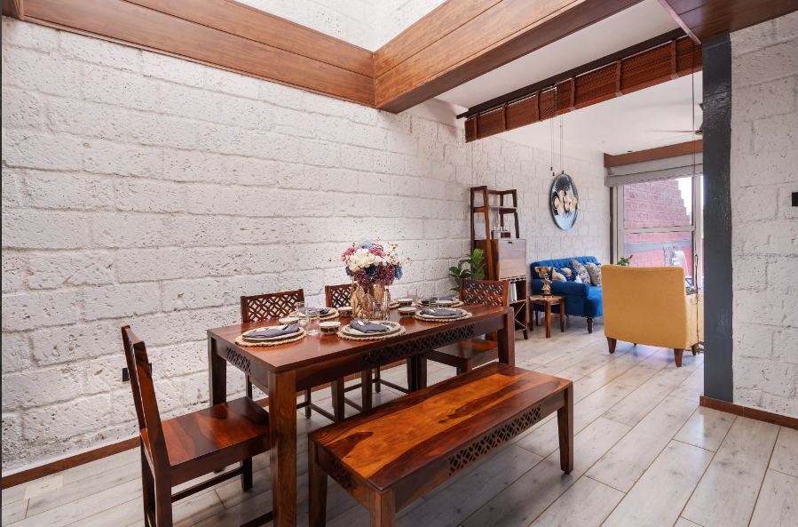 Dining area at the Exotic View Paradise, one of the best 3BHK villas in Lonavala with pool