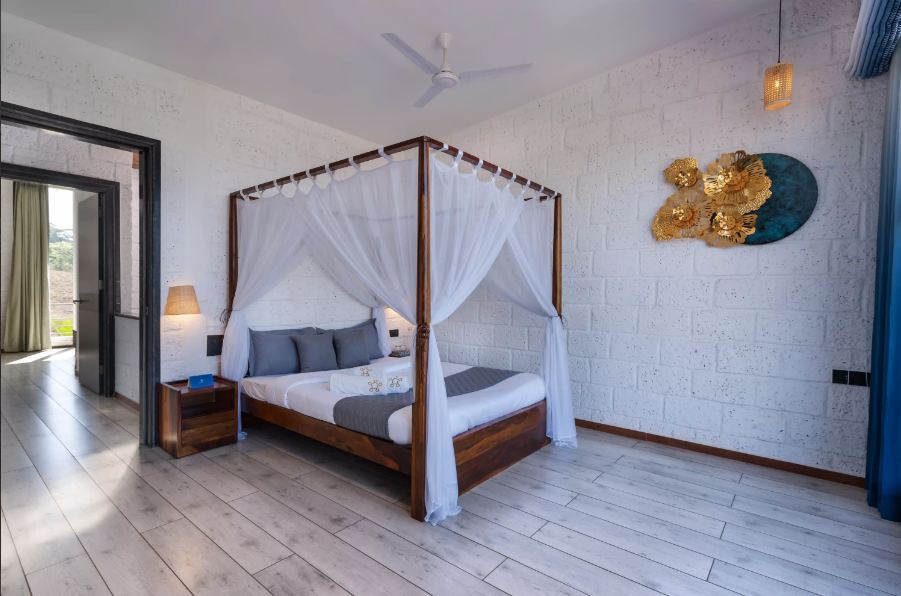 Spacious bedroom at the Exotic View Paradise