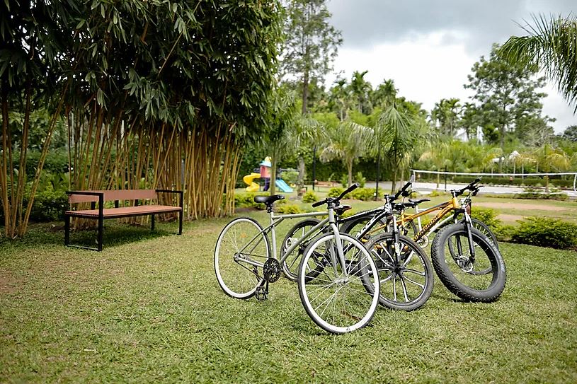 cycling at the Treetop Escape Resorts