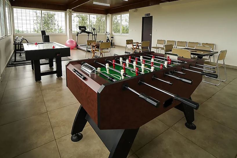 indoor games at the Treetop Escape Resorts, one of the best monsoon getaways in Kerala