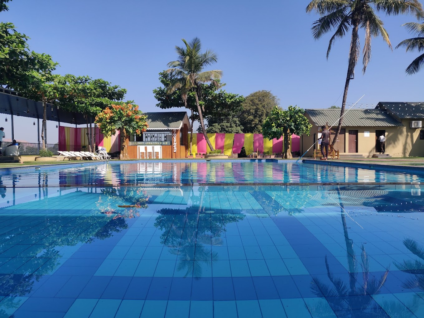 riverfront retreat pool view