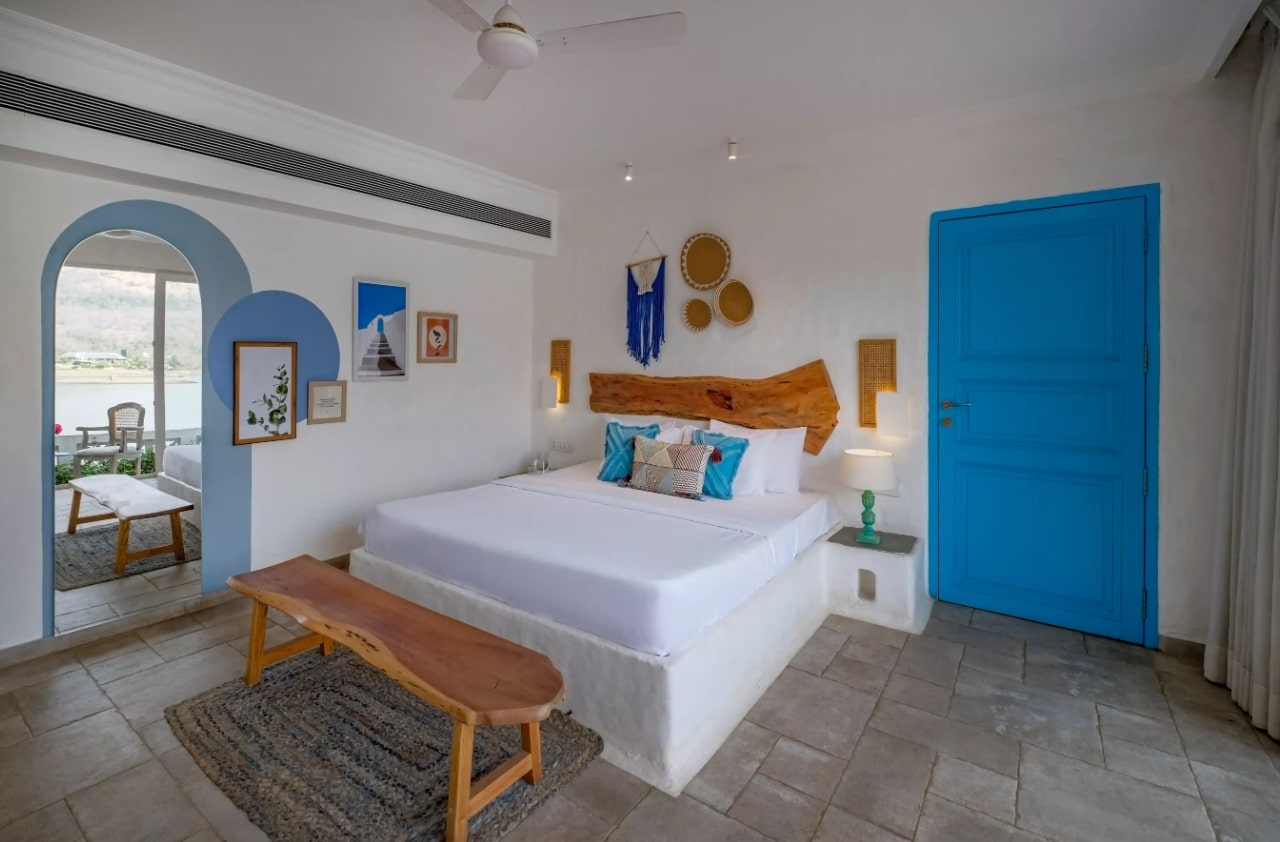 villa with activities near mumbai-bedroom view