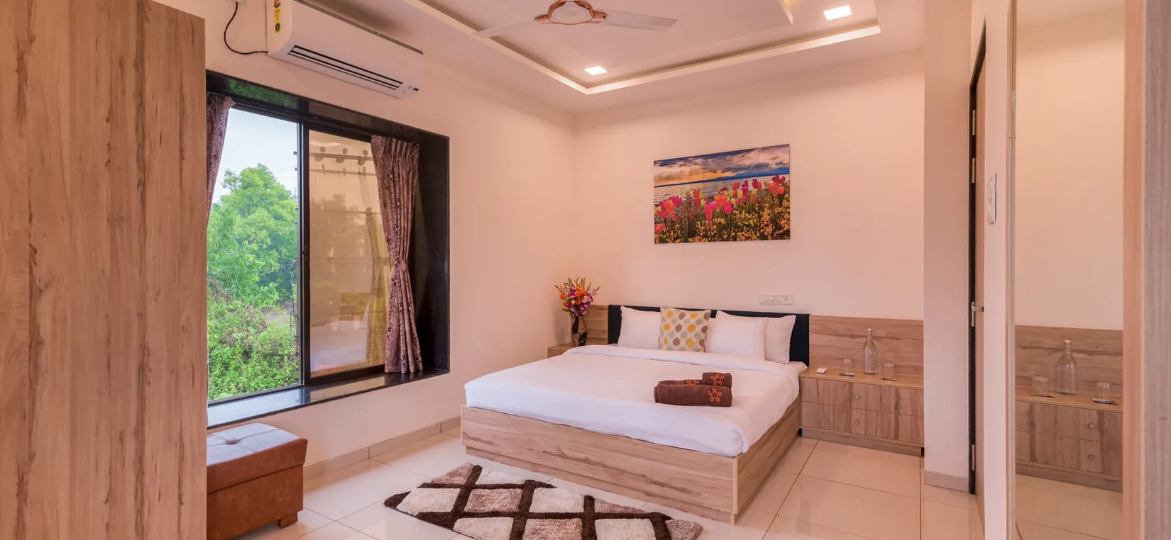 4 BHK villa with private pool-bedroom view