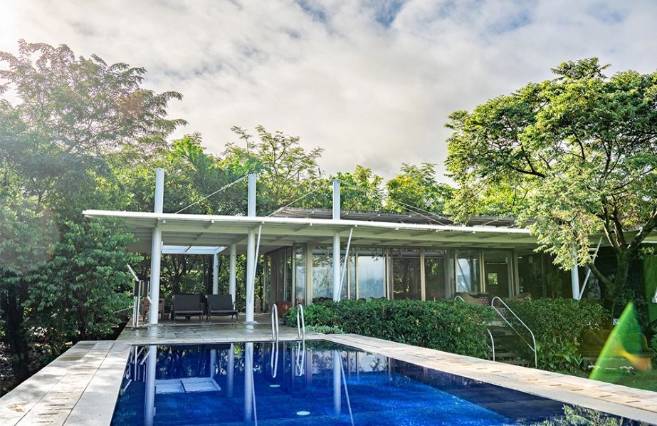 Tranquil oasis pool view